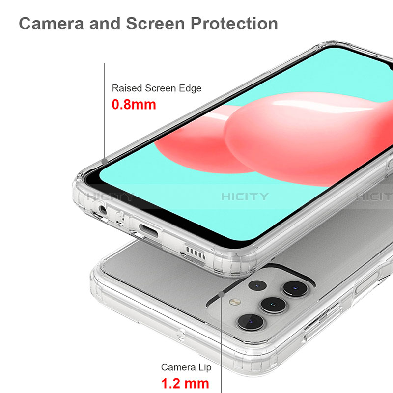 Carcasa Bumper Funda Silicona Transparente 360 Grados ZJ4 para Samsung Galaxy A32 4G