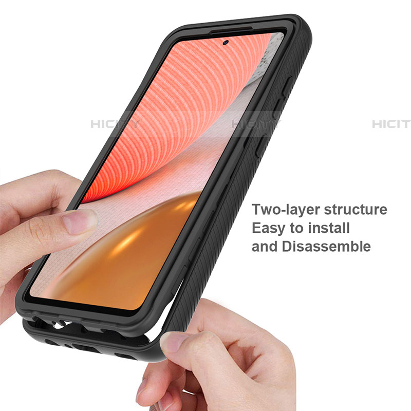 Carcasa Bumper Funda Silicona Transparente 360 Grados ZJ4 para Samsung Galaxy A72 4G