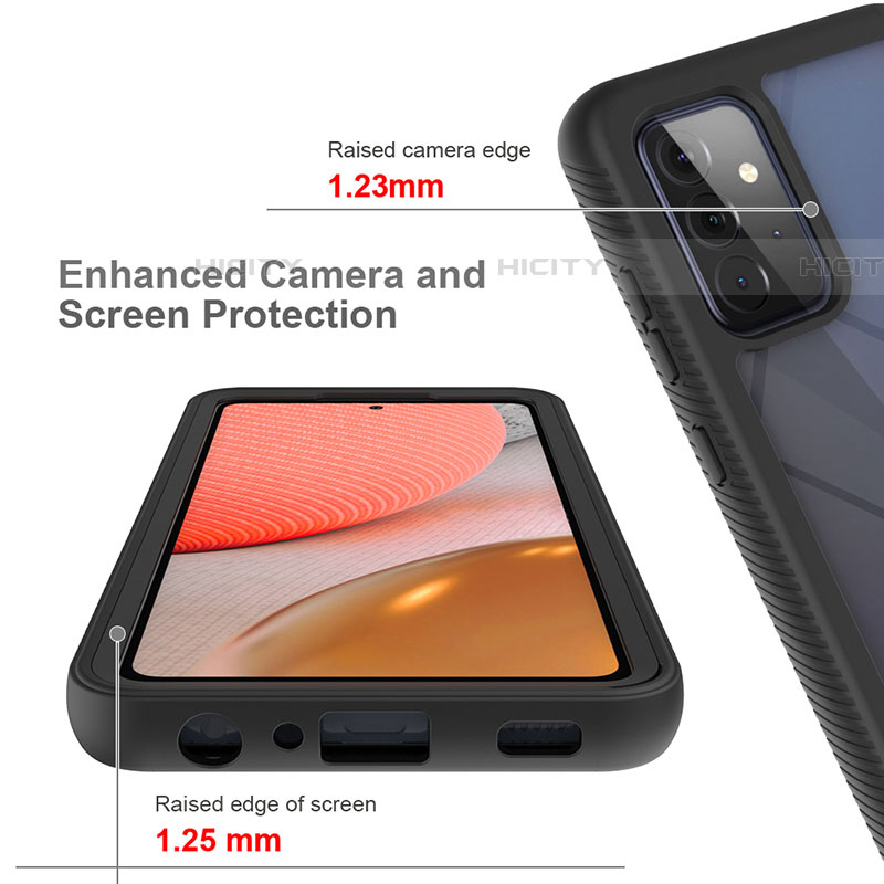 Carcasa Bumper Funda Silicona Transparente 360 Grados ZJ4 para Samsung Galaxy A72 5G
