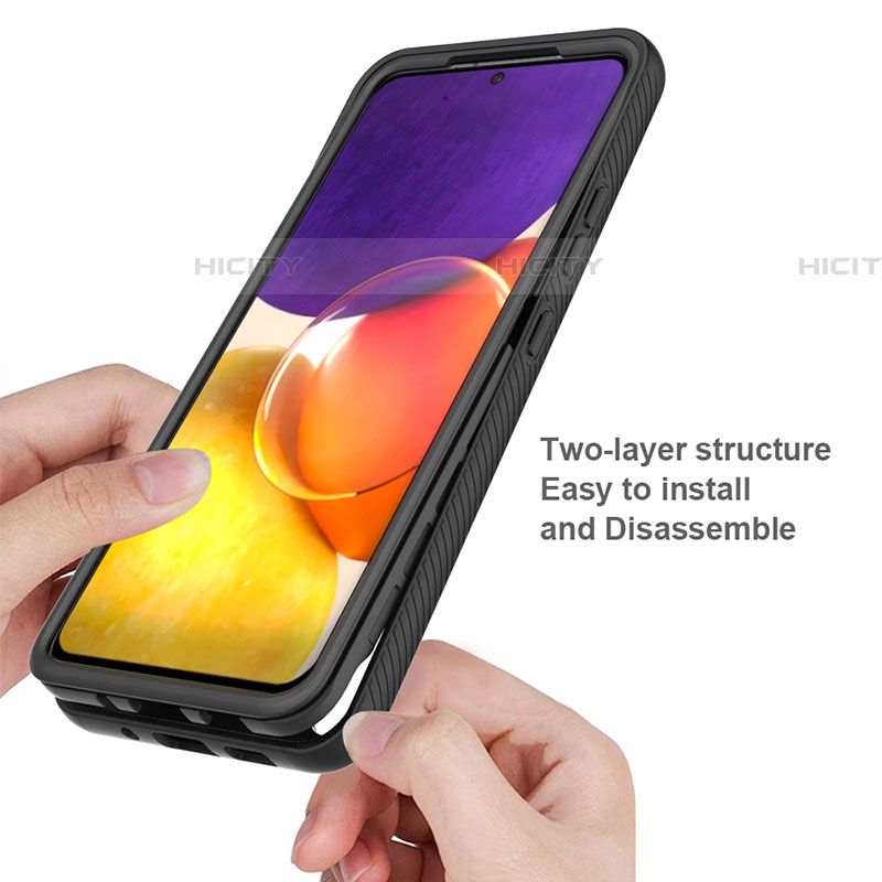 Carcasa Bumper Funda Silicona Transparente 360 Grados ZJ4 para Samsung Galaxy A82 5G