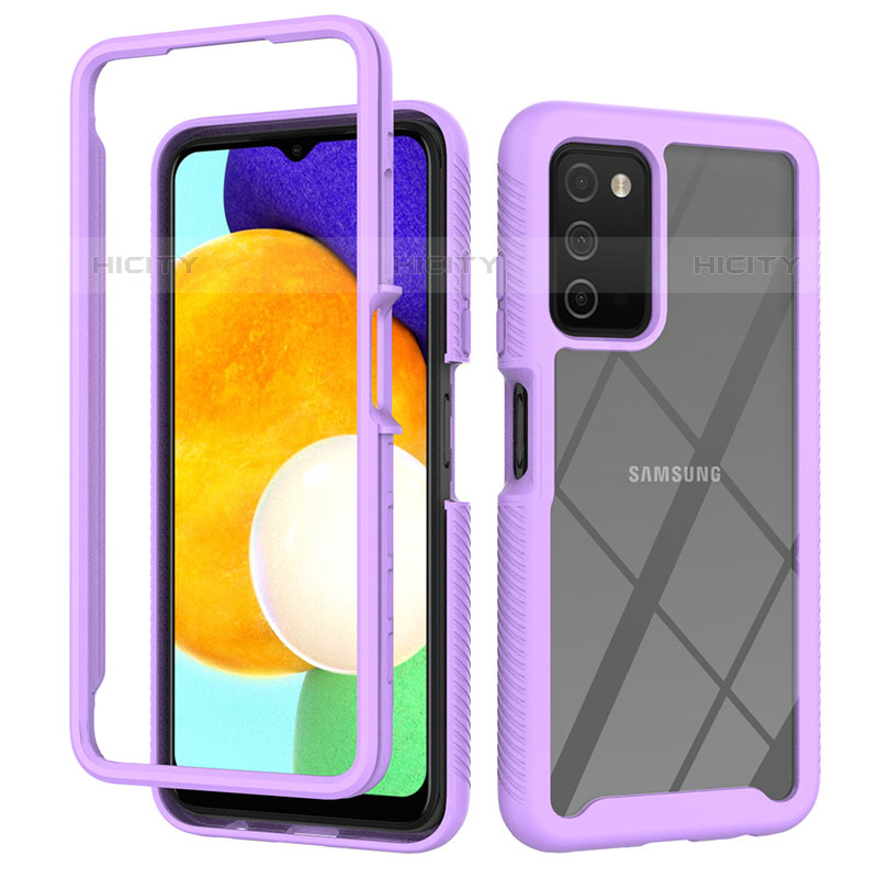 Carcasa Bumper Funda Silicona Transparente 360 Grados ZJ4 para Samsung Galaxy M02s