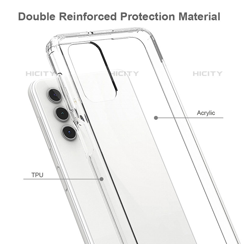 Carcasa Bumper Funda Silicona Transparente 360 Grados ZJ4 para Samsung Galaxy M32 5G