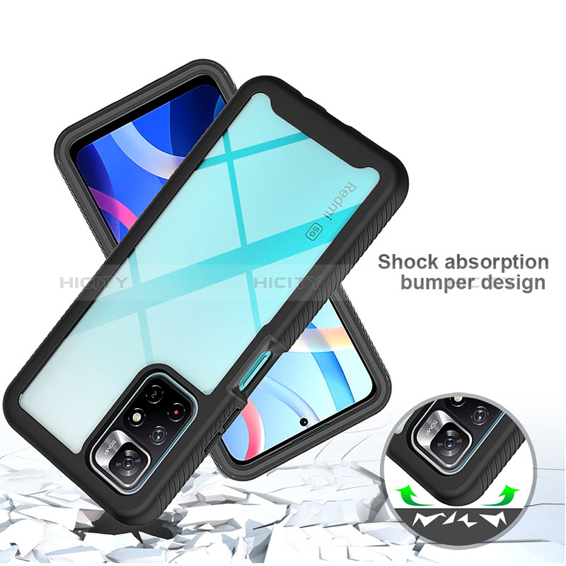 Carcasa Bumper Funda Silicona Transparente 360 Grados ZJ4 para Xiaomi Poco M4 Pro 5G