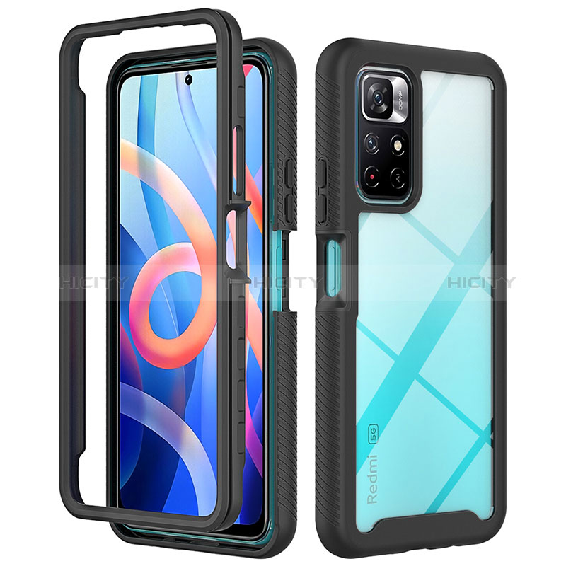 Carcasa Bumper Funda Silicona Transparente 360 Grados ZJ4 para Xiaomi Poco M4 Pro 5G