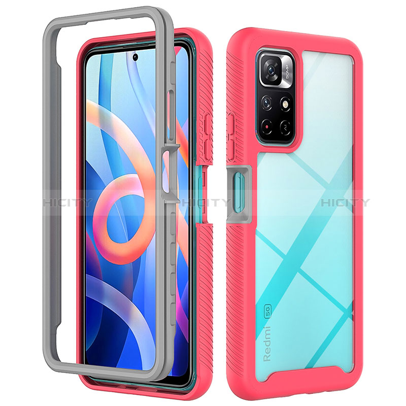 Carcasa Bumper Funda Silicona Transparente 360 Grados ZJ4 para Xiaomi Poco M4 Pro 5G