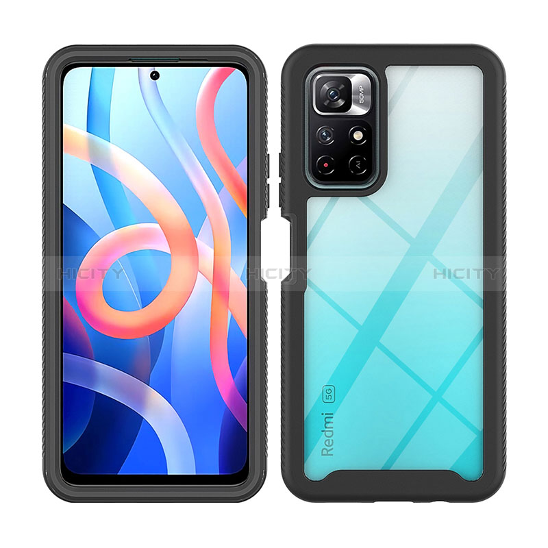 Carcasa Bumper Funda Silicona Transparente 360 Grados ZJ4 para Xiaomi Poco M4 Pro 5G