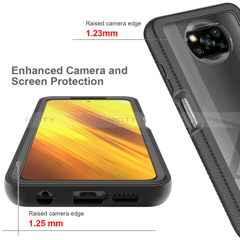 Carcasa Bumper Funda Silicona Transparente 360 Grados ZJ4 para Xiaomi Poco X3 NFC