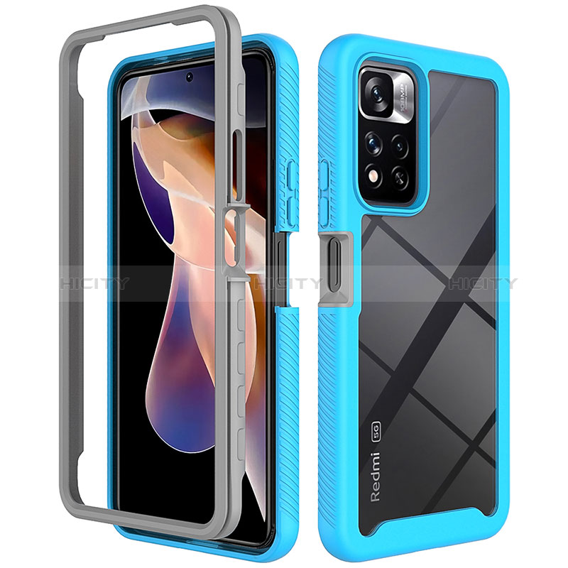 Carcasa Bumper Funda Silicona Transparente 360 Grados ZJ4 para Xiaomi Poco X4 NFC