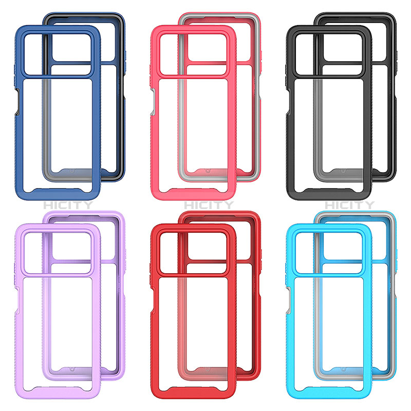 Carcasa Bumper Funda Silicona Transparente 360 Grados ZJ4 para Xiaomi Poco X4 Pro 5G