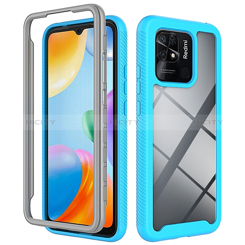 Carcasa Bumper Funda Silicona Transparente 360 Grados ZJ4 para Xiaomi Redmi 10 Power