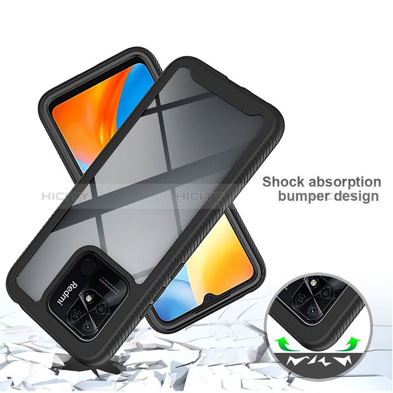 Carcasa Bumper Funda Silicona Transparente 360 Grados ZJ4 para Xiaomi Redmi 10 Power