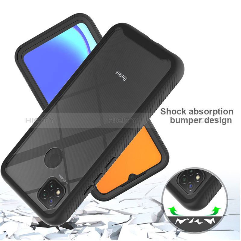 Carcasa Bumper Funda Silicona Transparente 360 Grados ZJ4 para Xiaomi Redmi 10A 4G