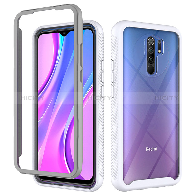 Carcasa Bumper Funda Silicona Transparente 360 Grados ZJ4 para Xiaomi Redmi 9