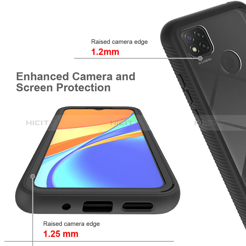 Carcasa Bumper Funda Silicona Transparente 360 Grados ZJ4 para Xiaomi Redmi 9 Activ