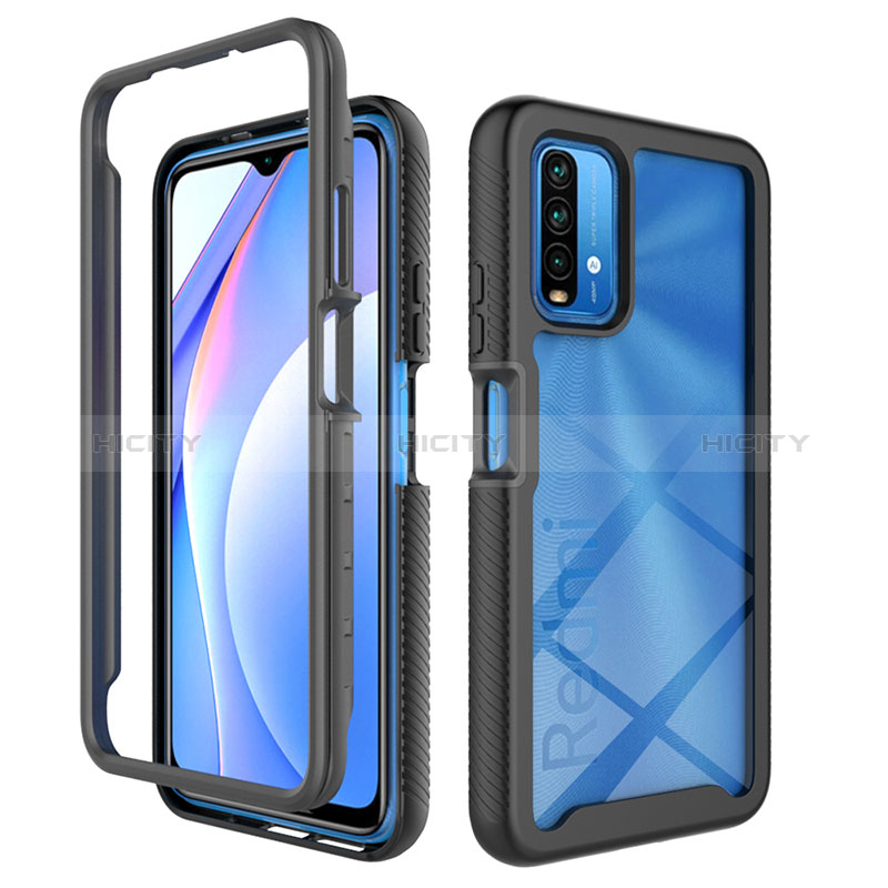 Carcasa Bumper Funda Silicona Transparente 360 Grados ZJ4 para Xiaomi Redmi 9 Power