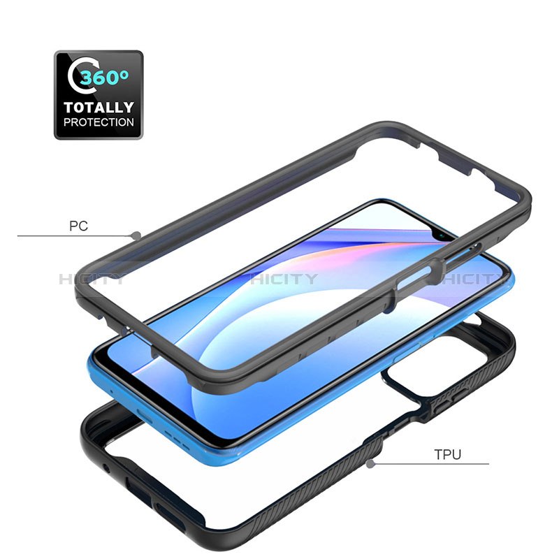 Carcasa Bumper Funda Silicona Transparente 360 Grados ZJ4 para Xiaomi Redmi 9T 4G