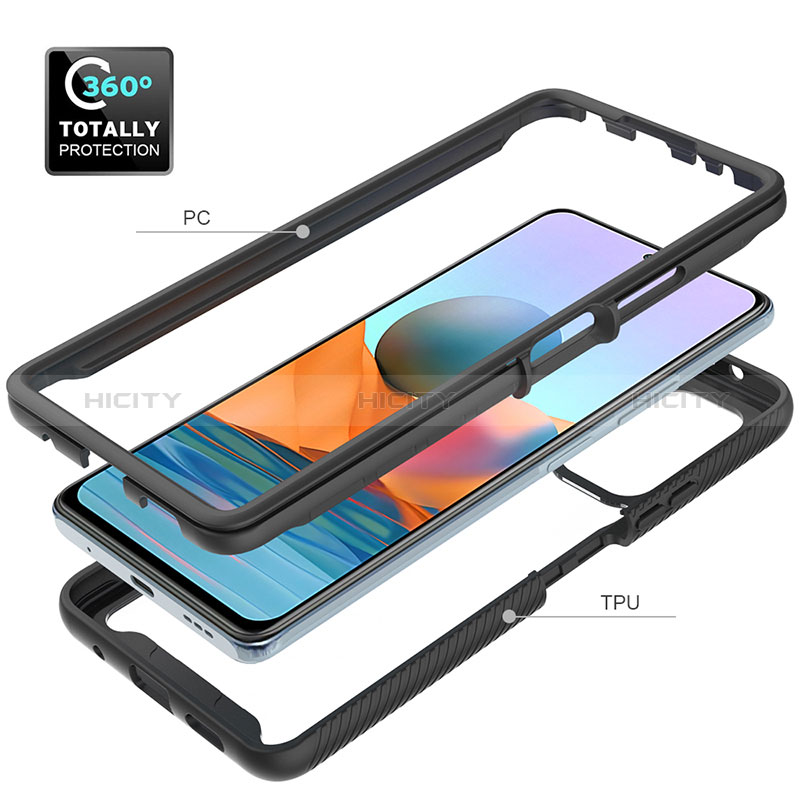 Carcasa Bumper Funda Silicona Transparente 360 Grados ZJ4 para Xiaomi Redmi Note 10 Pro Max