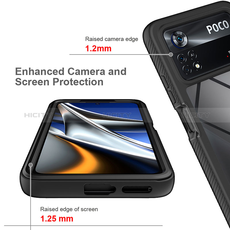 Carcasa Bumper Funda Silicona Transparente 360 Grados ZJ4 para Xiaomi Redmi Note 11E Pro 5G