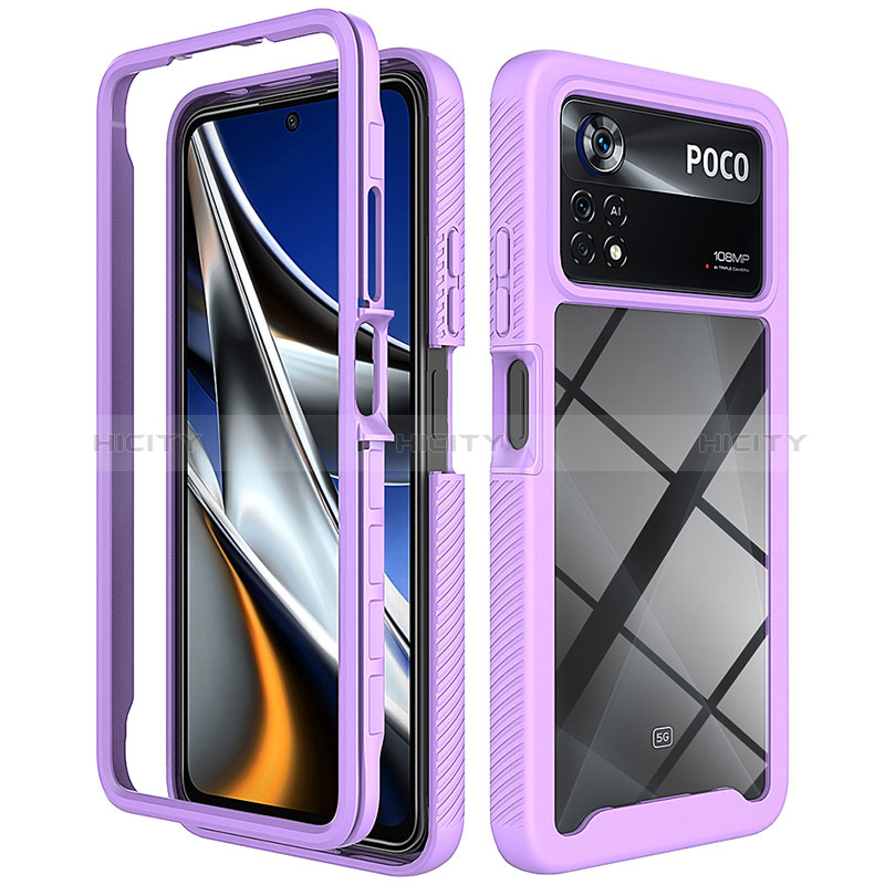 Carcasa Bumper Funda Silicona Transparente 360 Grados ZJ4 para Xiaomi Redmi Note 11E Pro 5G