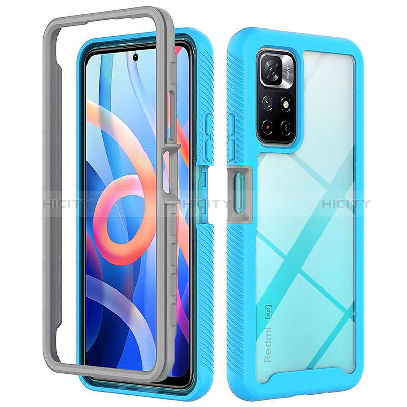 Carcasa Bumper Funda Silicona Transparente 360 Grados ZJ4 para Xiaomi Redmi Note 11T 5G