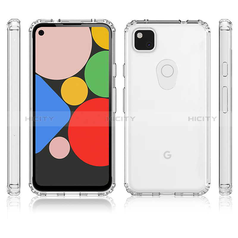 Carcasa Bumper Funda Silicona Transparente 360 Grados ZJ5 para Google Pixel 4a