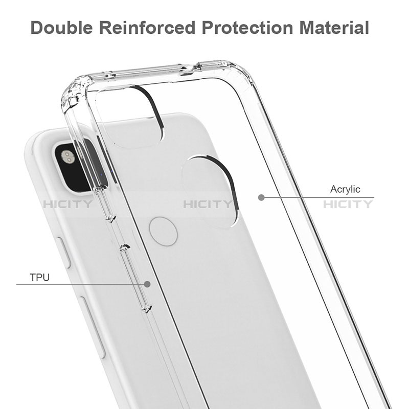 Carcasa Bumper Funda Silicona Transparente 360 Grados ZJ5 para Google Pixel 4a