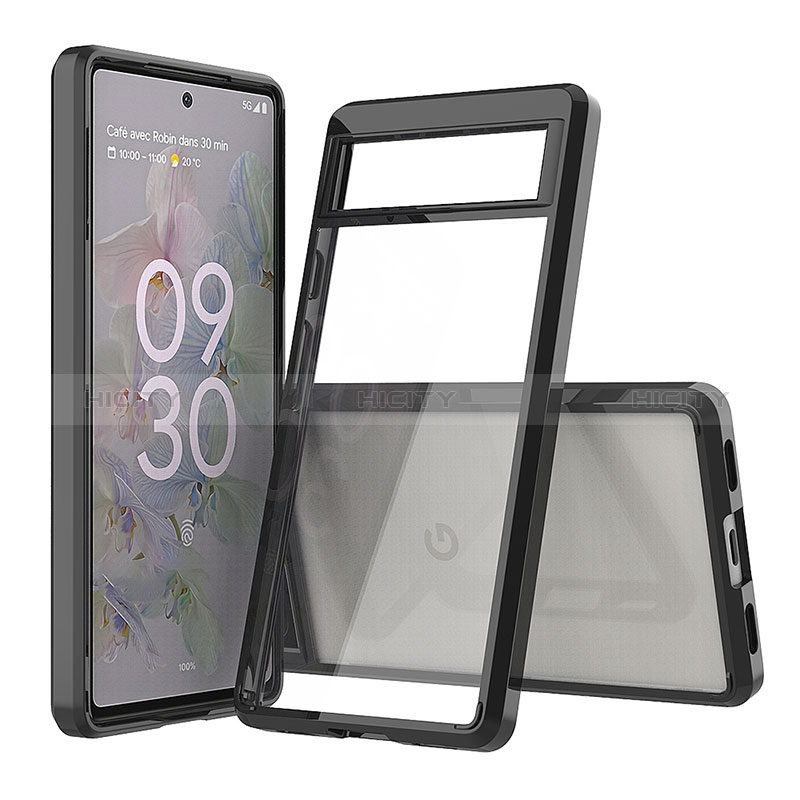 Carcasa Bumper Funda Silicona Transparente 360 Grados ZJ5 para Google Pixel 6a 5G