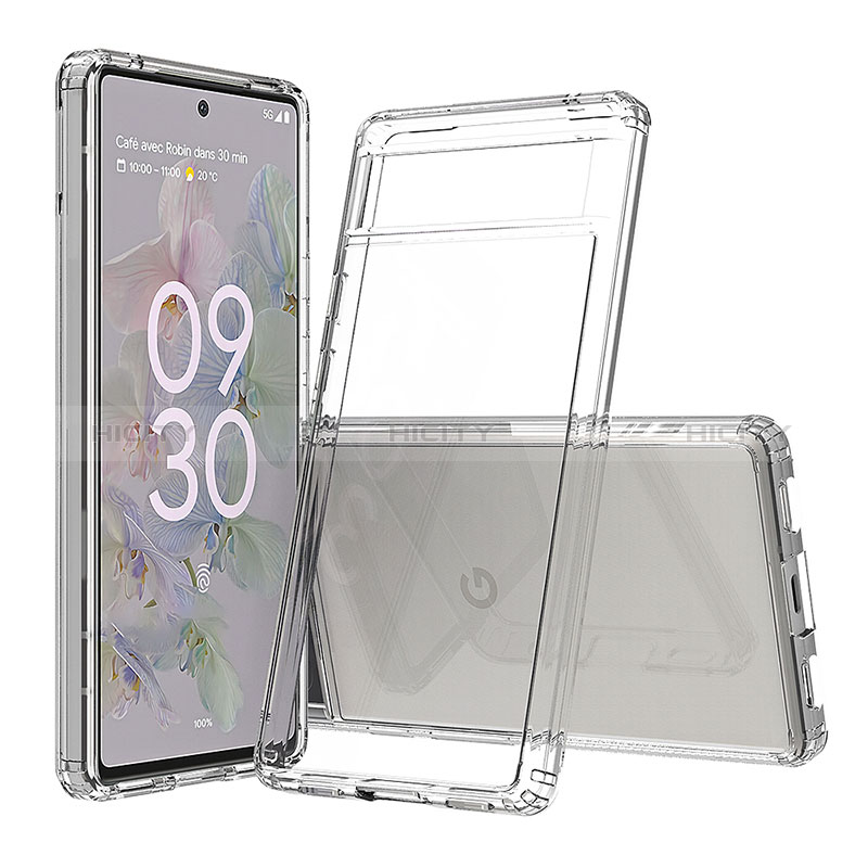 Carcasa Bumper Funda Silicona Transparente 360 Grados ZJ5 para Google Pixel 6a 5G