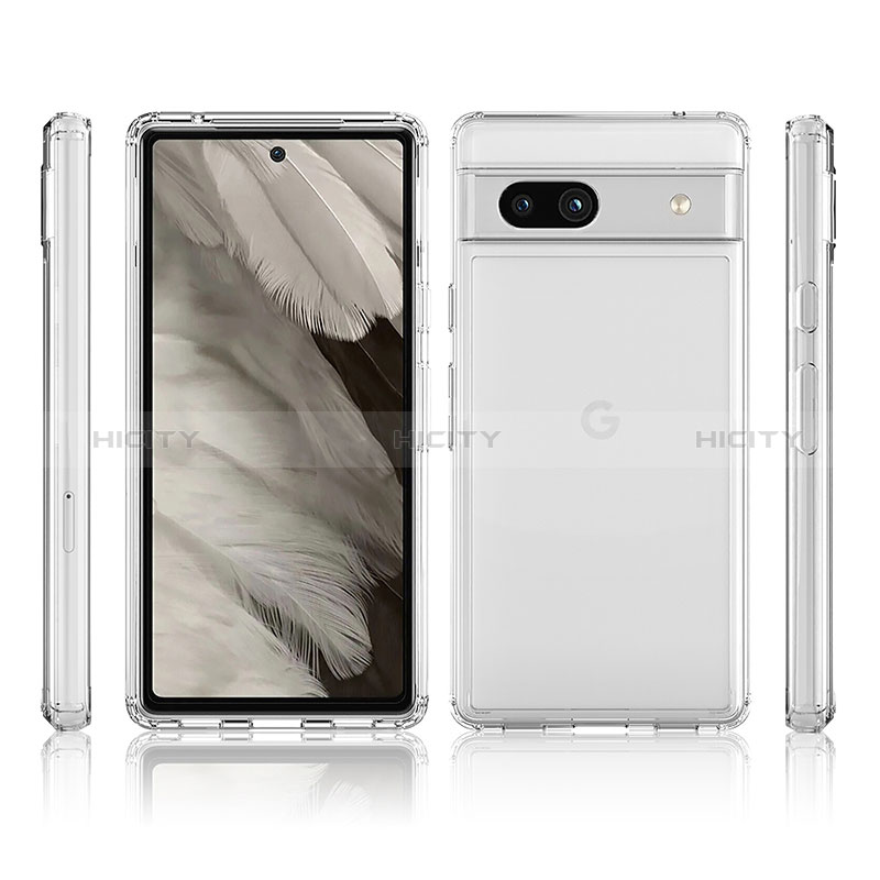 Carcasa Bumper Funda Silicona Transparente 360 Grados ZJ5 para Google Pixel 7a 5G