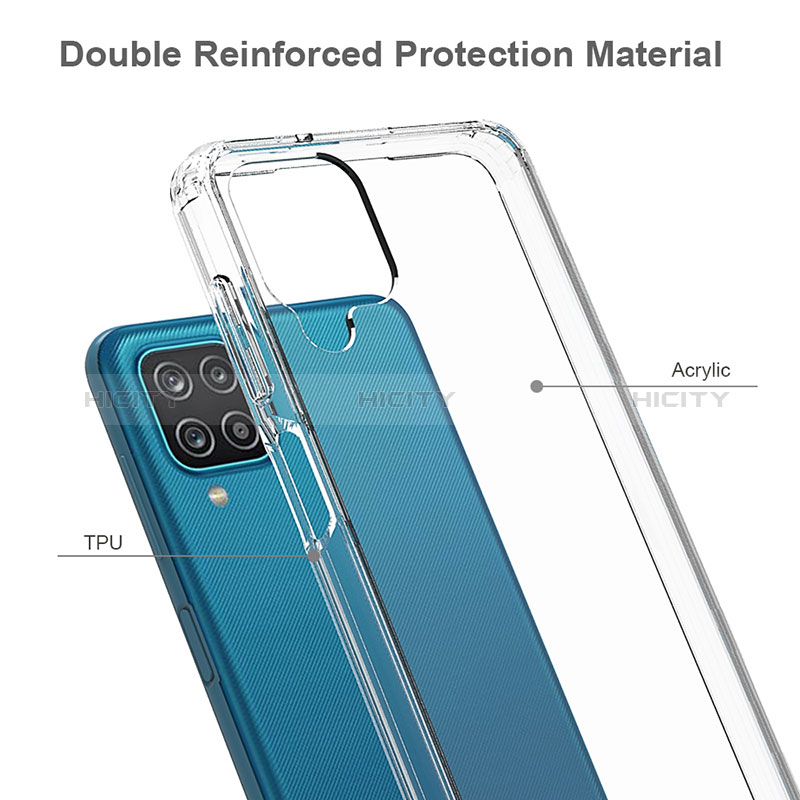 Carcasa Bumper Funda Silicona Transparente 360 Grados ZJ5 para Samsung Galaxy A12