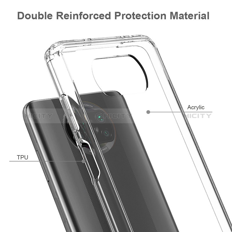 Carcasa Bumper Funda Silicona Transparente 360 Grados ZJ5 para Xiaomi Poco X3 NFC