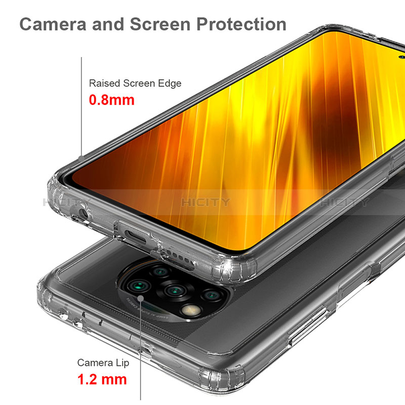 Carcasa Bumper Funda Silicona Transparente 360 Grados ZJ5 para Xiaomi Poco X3 Pro