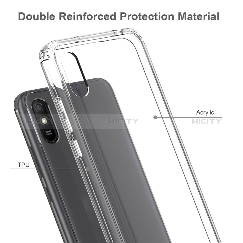 Carcasa Bumper Funda Silicona Transparente 360 Grados ZJ5 para Xiaomi Redmi 9i