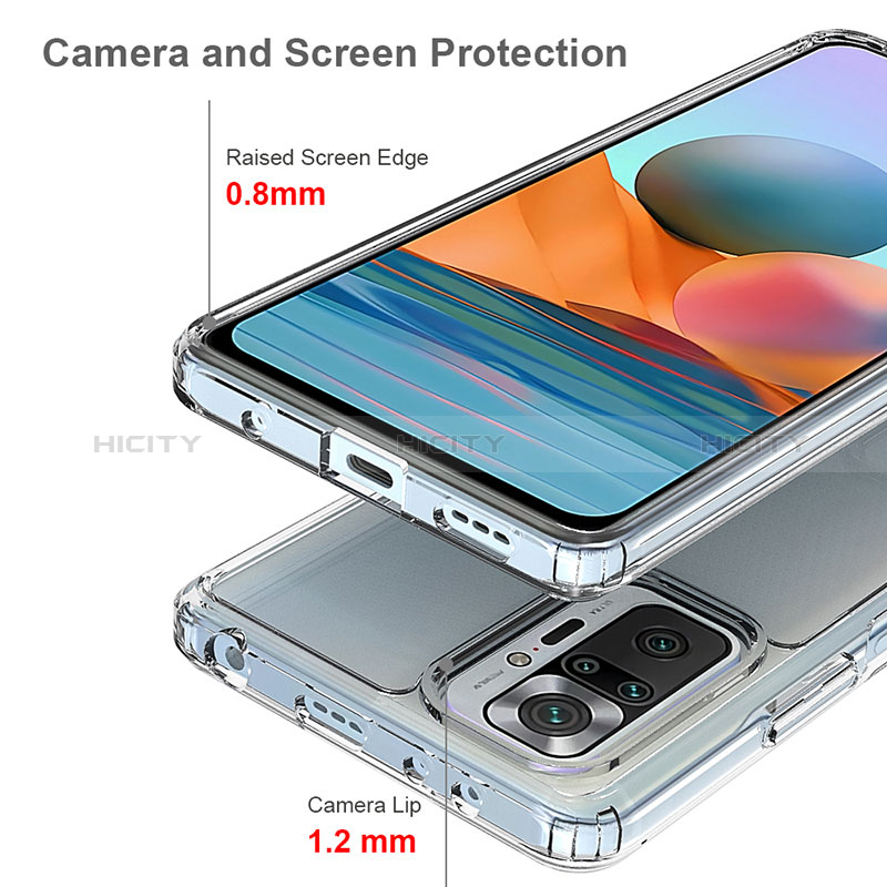 Carcasa Bumper Funda Silicona Transparente 360 Grados ZJ5 para Xiaomi Redmi Note 10 Pro Max