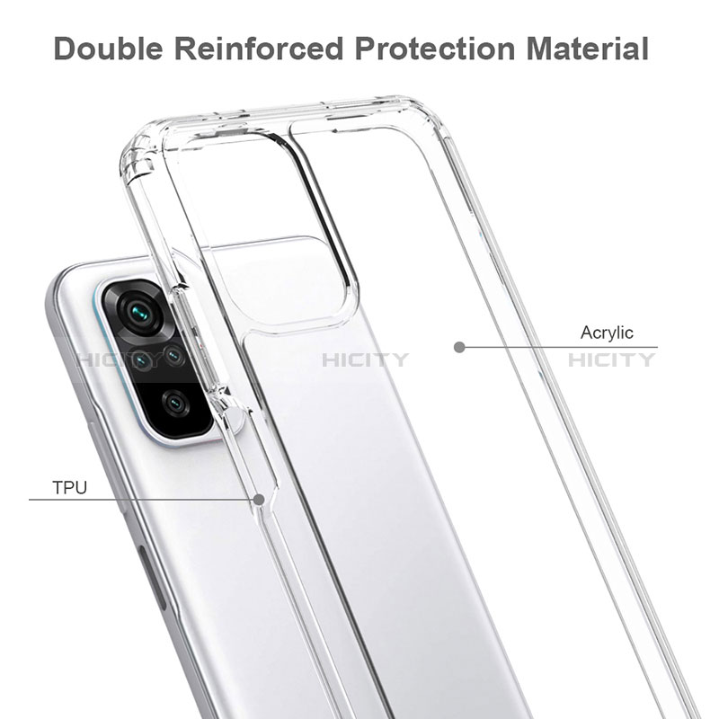 Carcasa Bumper Funda Silicona Transparente 360 Grados ZJ5 para Xiaomi Redmi Note 10S 4G