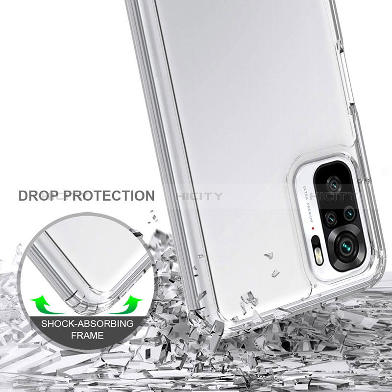 Carcasa Bumper Funda Silicona Transparente 360 Grados ZJ5 para Xiaomi Redmi Note 10S 4G