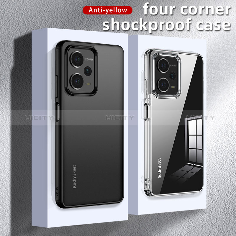 Carcasa Bumper Funda Silicona Transparente 360 Grados ZJ5 para Xiaomi Redmi Note 12 Explorer