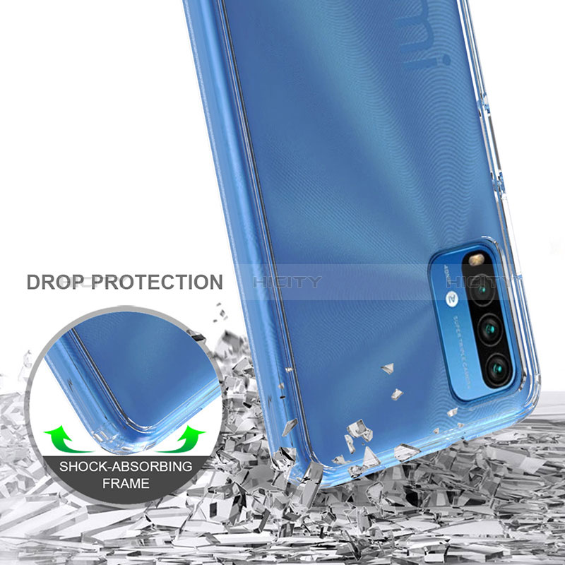 Carcasa Bumper Funda Silicona Transparente 360 Grados ZJ5 para Xiaomi Redmi Note 9 4G