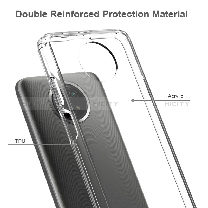 Carcasa Bumper Funda Silicona Transparente 360 Grados ZJ5 para Xiaomi Redmi Note 9 5G