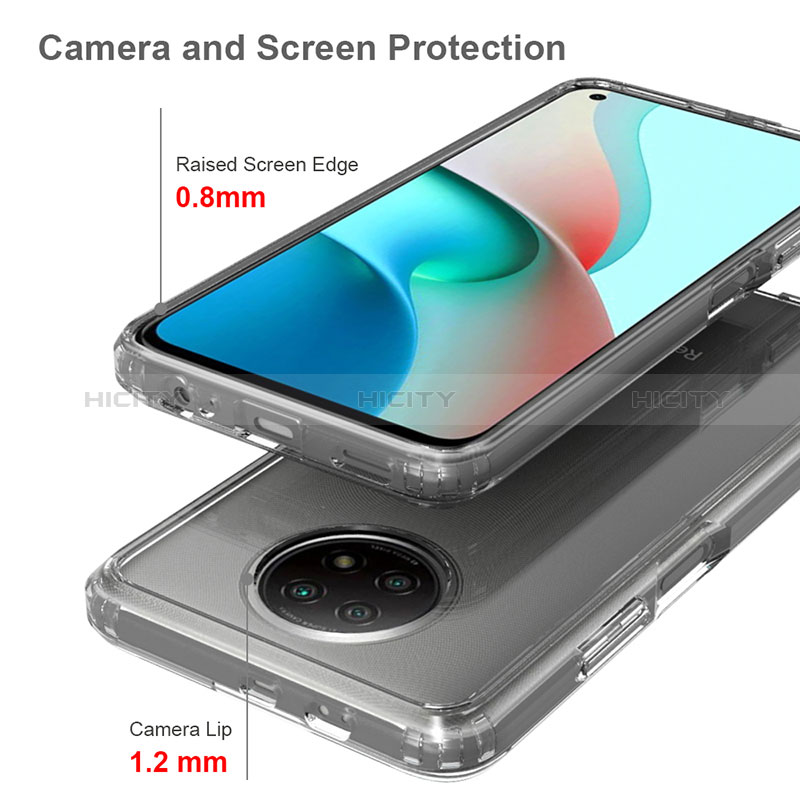 Carcasa Bumper Funda Silicona Transparente 360 Grados ZJ5 para Xiaomi Redmi Note 9 5G