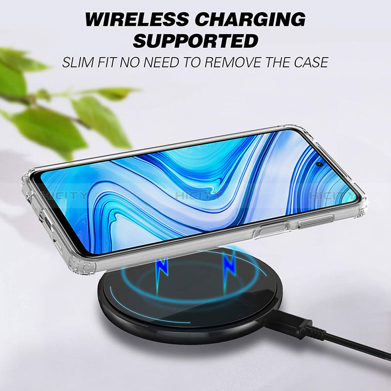 Carcasa Bumper Funda Silicona Transparente 360 Grados ZJ5 para Xiaomi Redmi Note 9 Pro Max