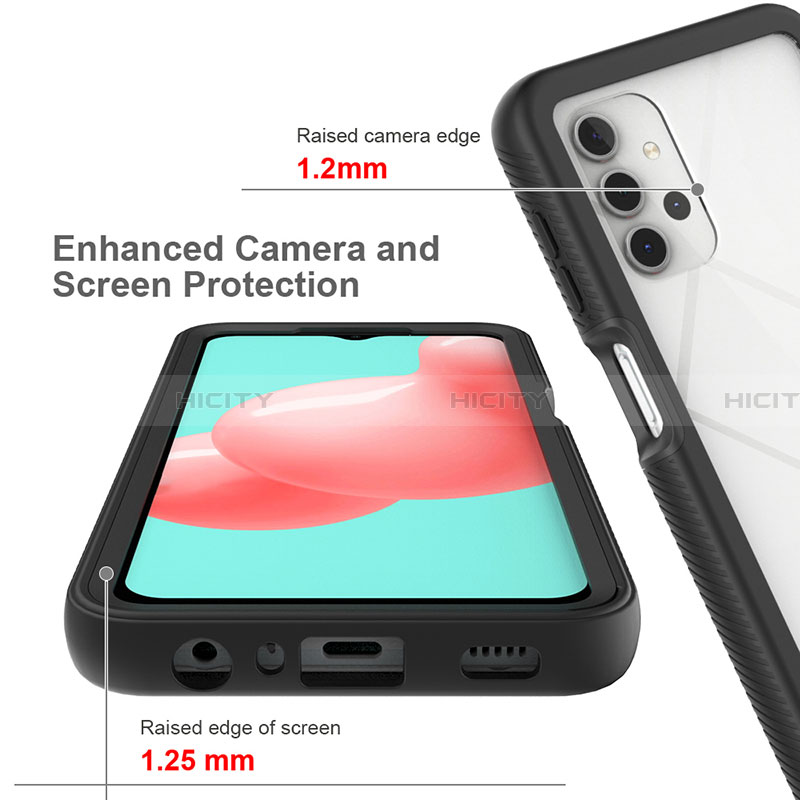 Carcasa Bumper Funda Silicona Transparente 360 Grados ZJ6 para Samsung Galaxy A32 4G