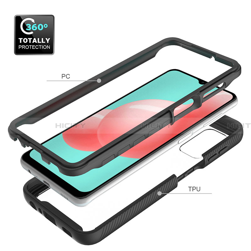 Carcasa Bumper Funda Silicona Transparente 360 Grados ZJ6 para Samsung Galaxy A32 4G