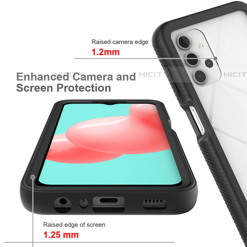 Carcasa Bumper Funda Silicona Transparente 360 Grados ZJ6 para Samsung Galaxy A32 5G
