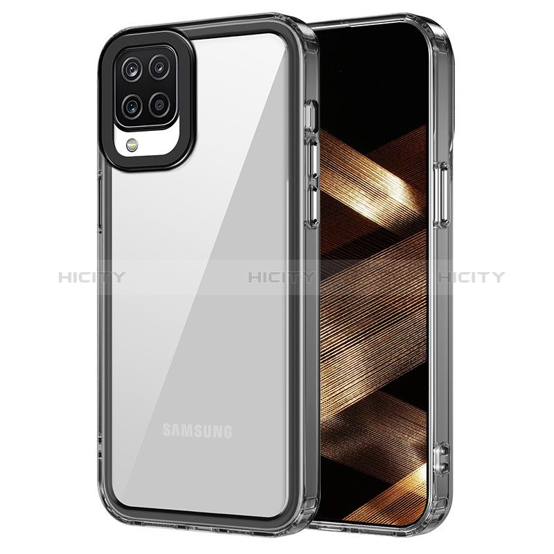 Carcasa Bumper Funda Silicona Transparente AC1 para Samsung Galaxy F12 Negro