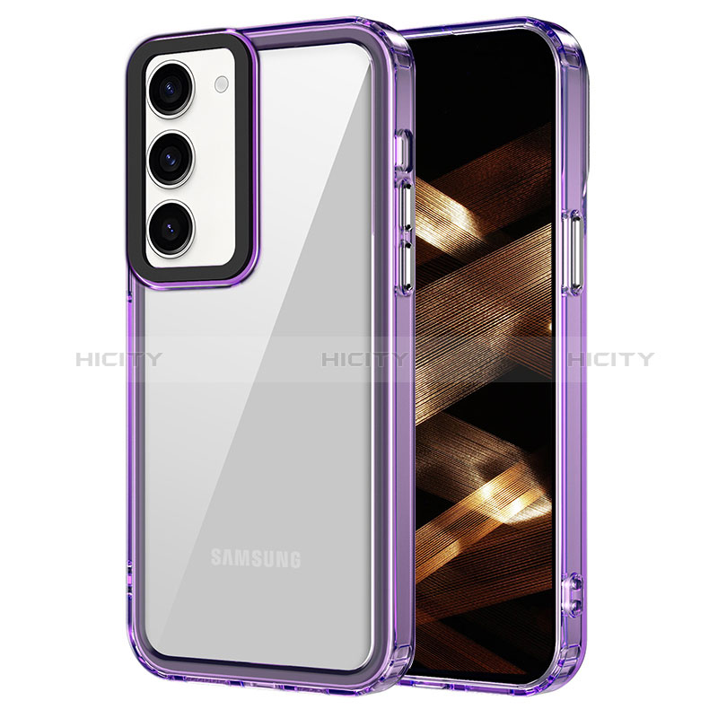 Carcasa Bumper Funda Silicona Transparente AC1 para Samsung Galaxy S24 5G Purpura Claro