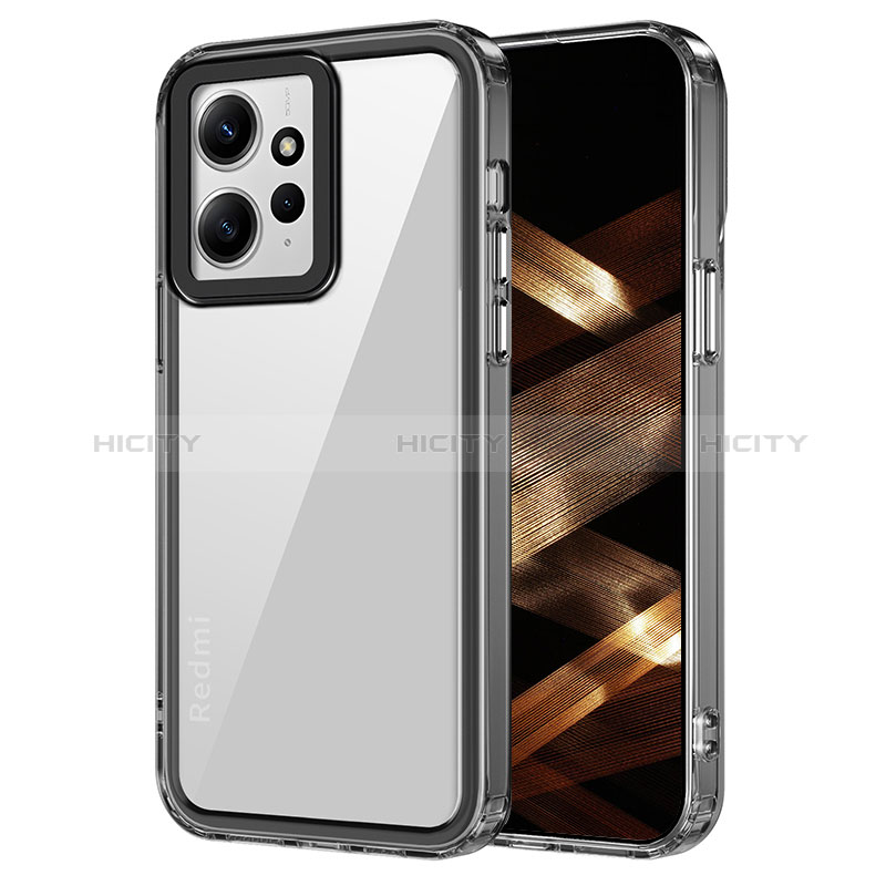 Carcasa Bumper Funda Silicona Transparente AC1 para Xiaomi Redmi Note 12 4G Negro