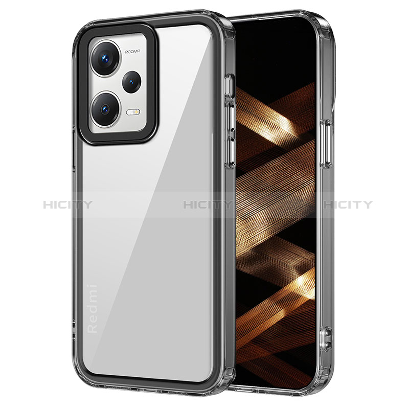 Carcasa Bumper Funda Silicona Transparente AC1 para Xiaomi Redmi Note 12 Pro+ Plus 5G Negro