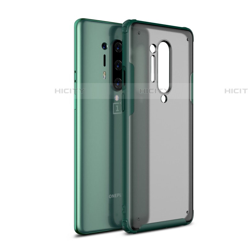 Carcasa Bumper Funda Silicona Transparente Espejo H01 para OnePlus 8 Pro Verde