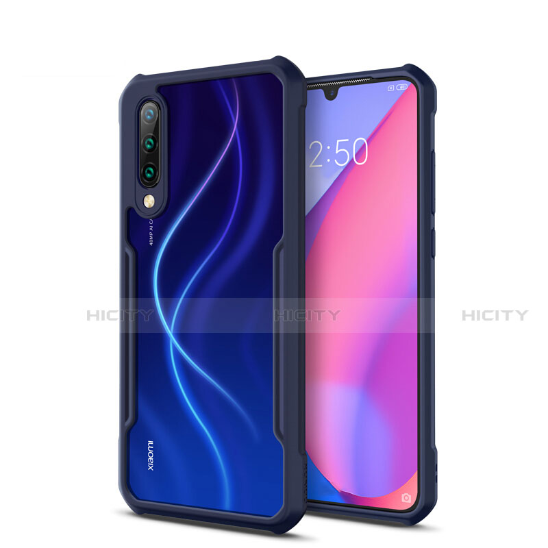 Carcasa Bumper Funda Silicona Transparente Espejo H01 para Xiaomi Mi A3 Azul